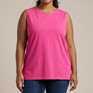 Neon Buddha Tank Top Pink 2X